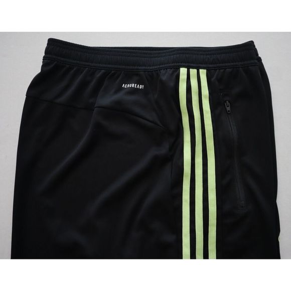 adidas PrimeBlue Men Sz 2XL Black/Lime Green Designed 2 Move 10” 3-Stripe Shorts - Picture 6 of 11